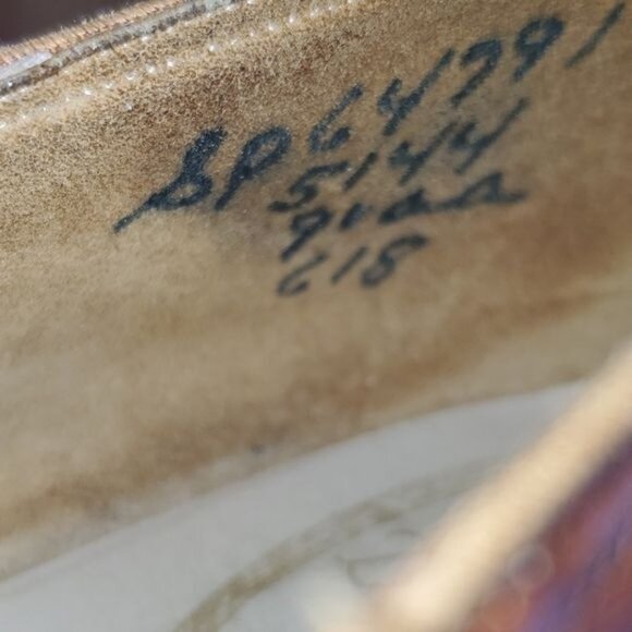 Vintage Delman Leather Heels Shoes Pumps Brown Women's WOMAN'S Size 9½ AA - Picture 11 of 13